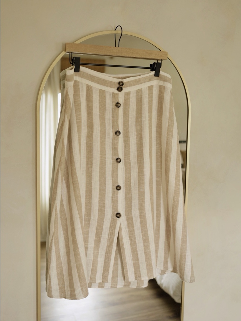 Linen Blend Summer Skirt